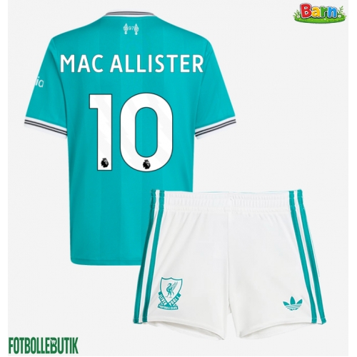 Liverpool Alexis Mac Allister #10 Tredjeställ Barn 2025-26 Kortärmad (+ Korta byxor)